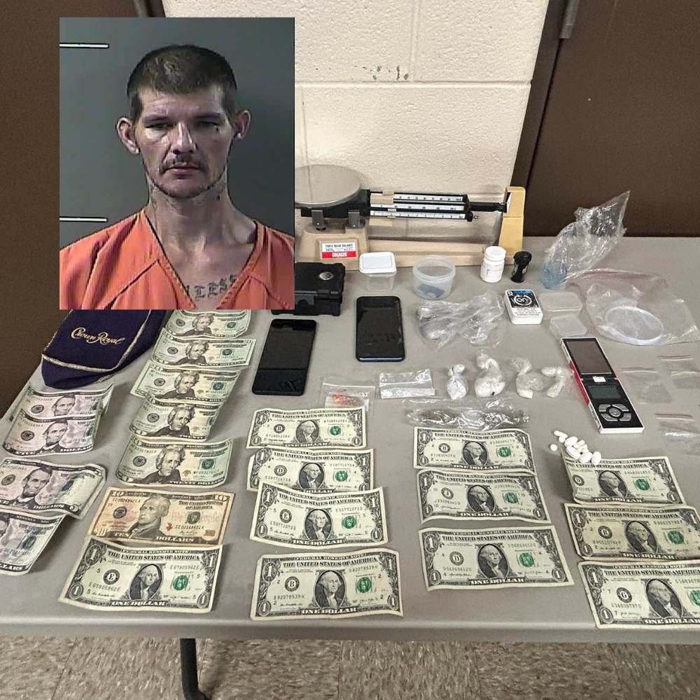 Warfield man busted on Kermit Bridge for meth trafficking, drug possession