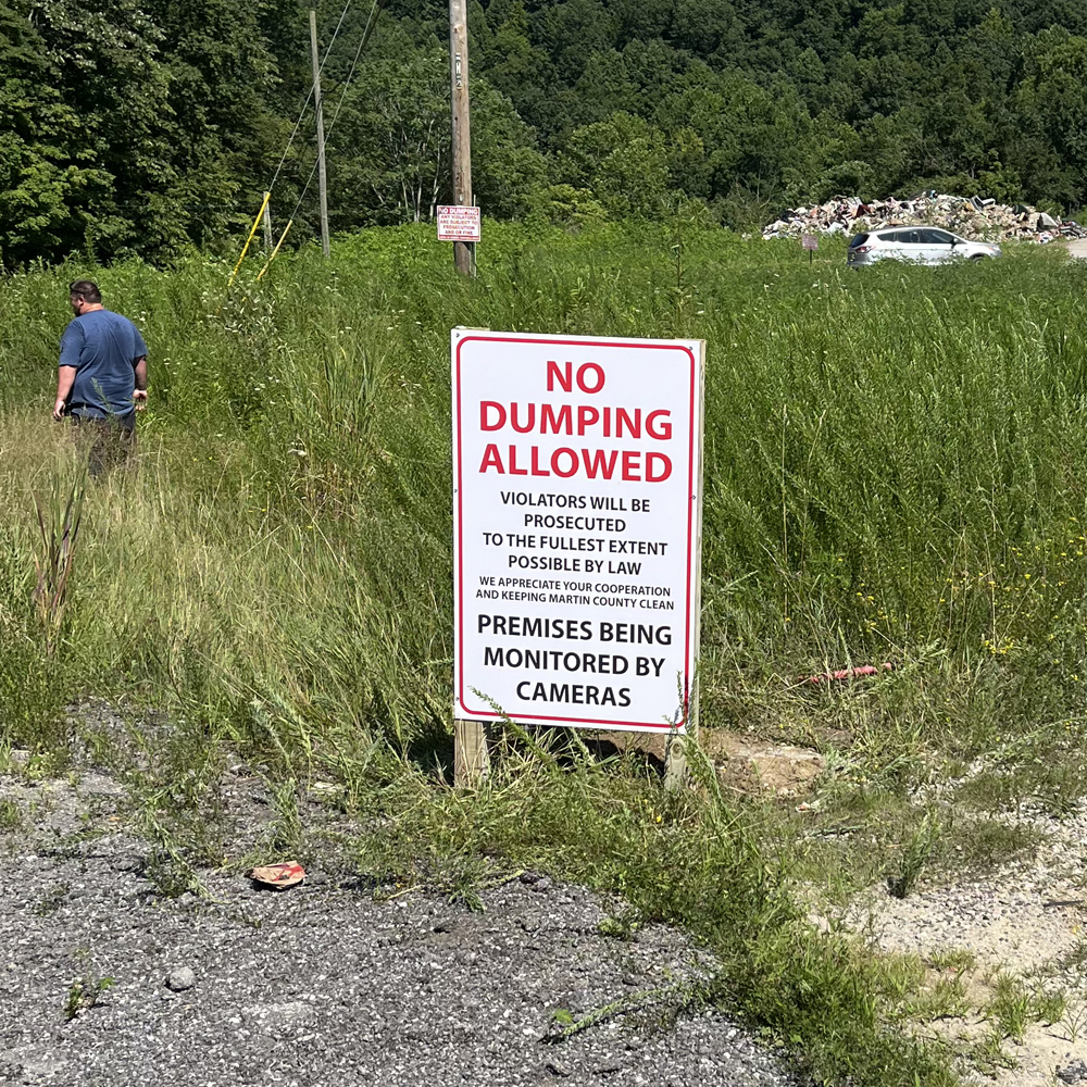 Martin County Fiscal Court urges public cooperation to stop illegal dumping on Buck Creek Hill