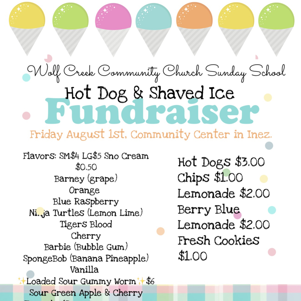 Cool off and chow down at Wolf Creek Community Church fundraiser