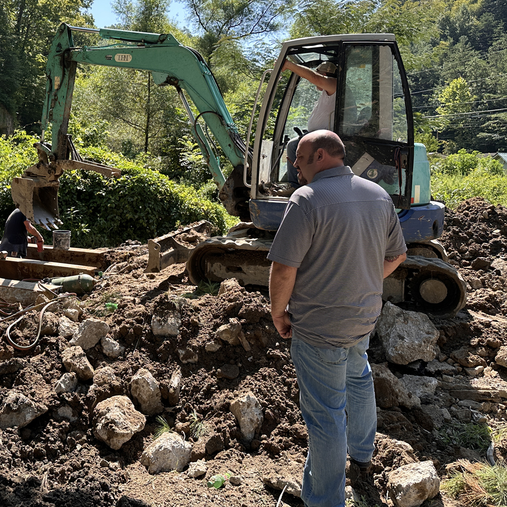 Flood recovery at Mac Pinson Drive