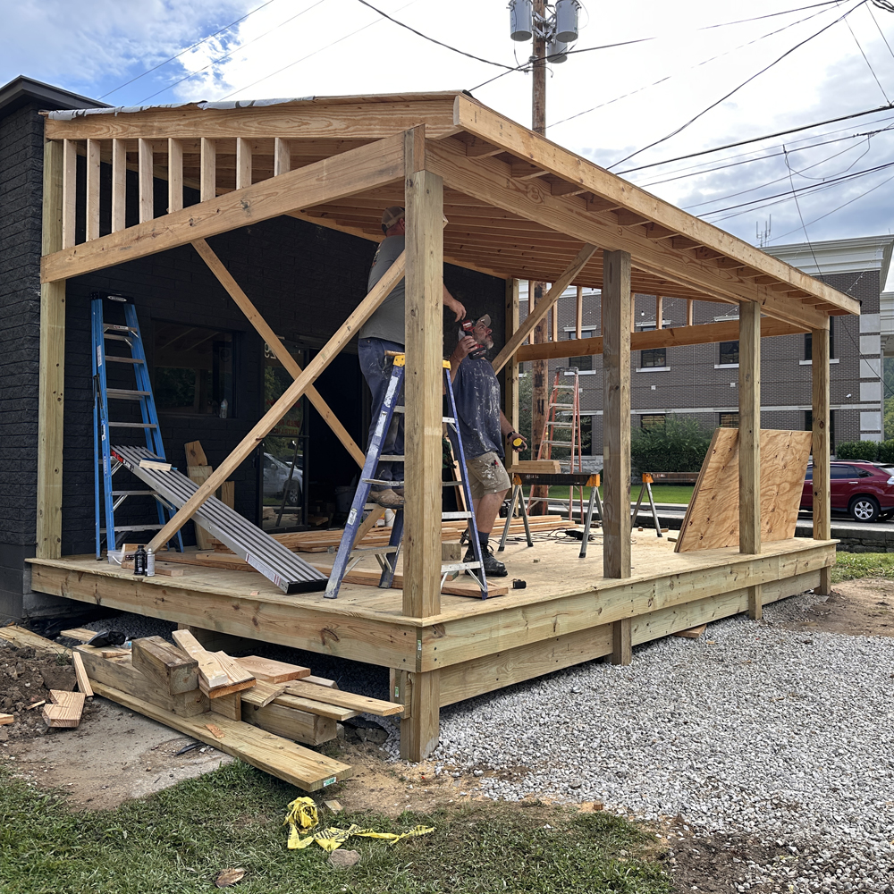 Porch project on old courthouse paves way for ‘General Store’