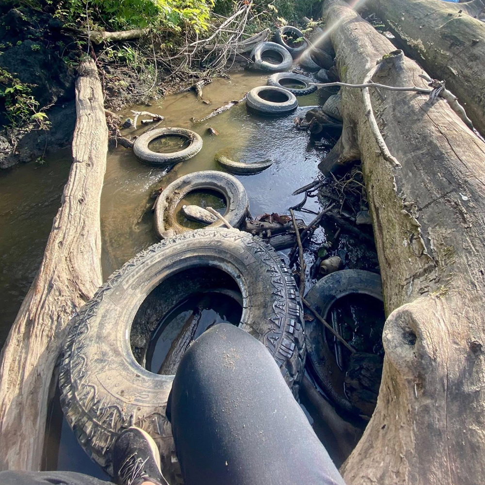 Volunteers pull 311 tires from Tug Fork River at Nolan