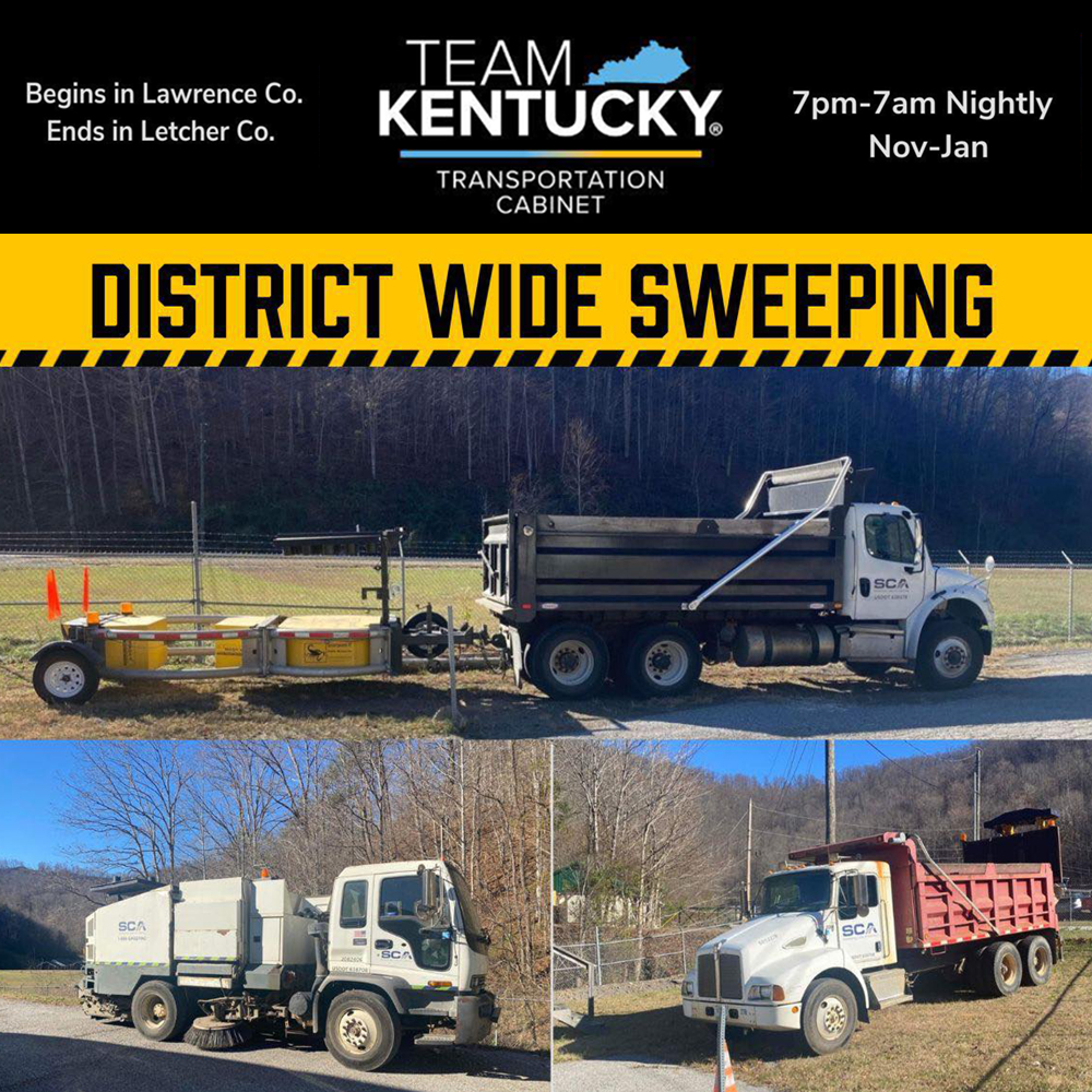 Nighttime sweeping to slow traffic on four-lanes