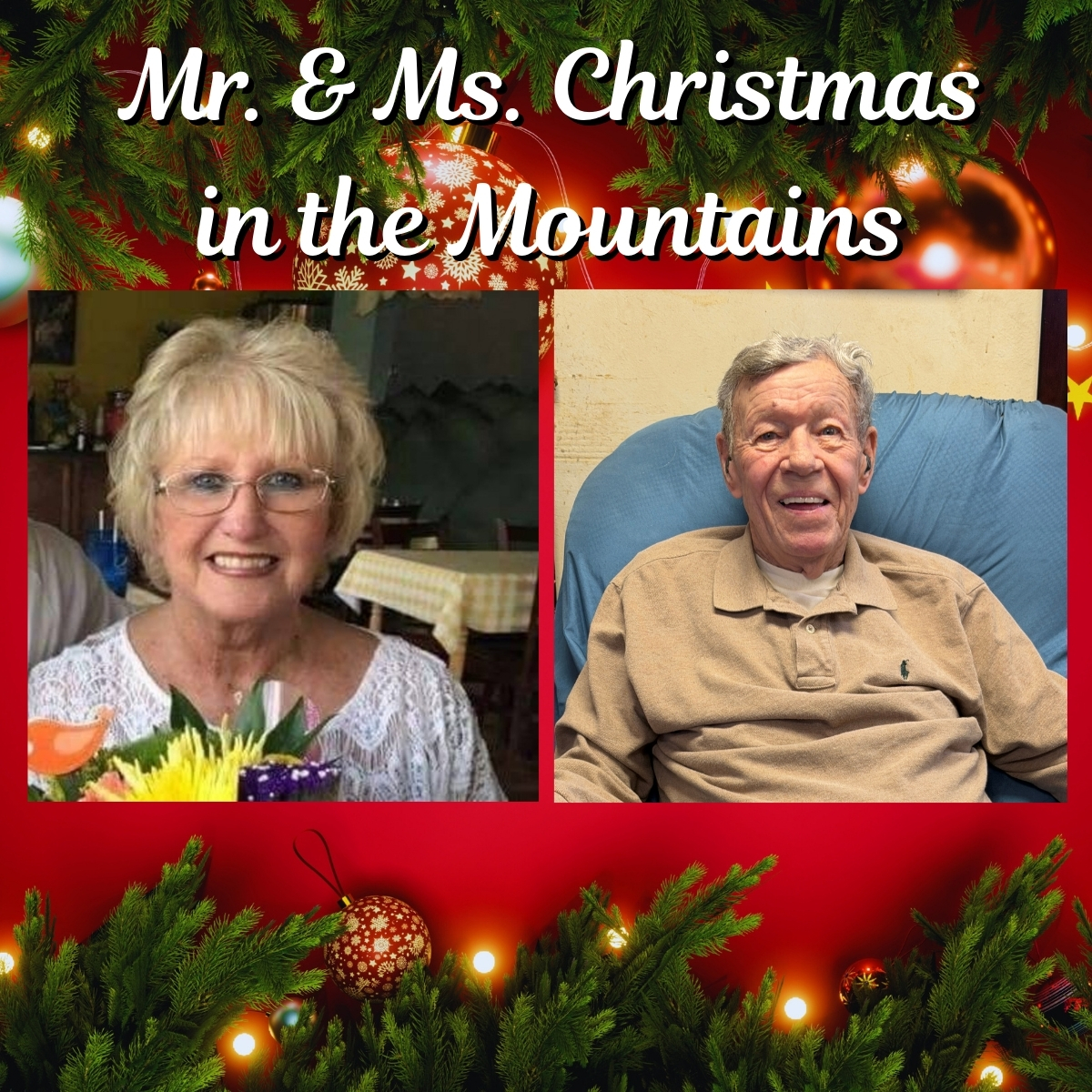 Mr. and Ms. Christmas in the Mountains: Horn and Mills