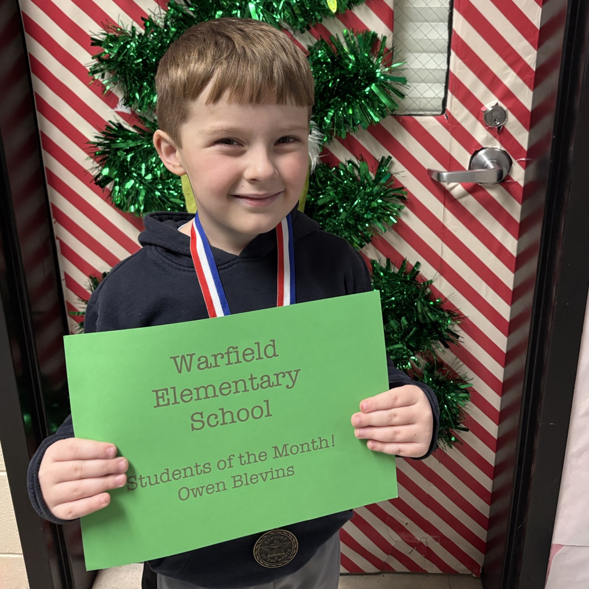 Warfield Elementary announces December Students of the Month