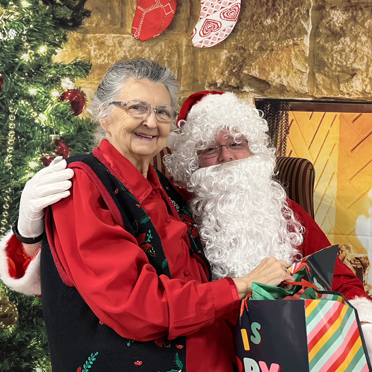 Santa checks nice list at Martin County Health Care Facility