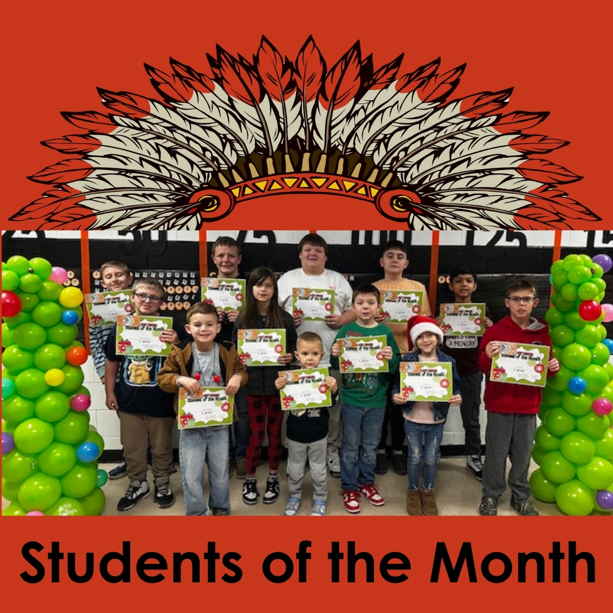 Inez Elementary recognizes December Students & Staff of the Month