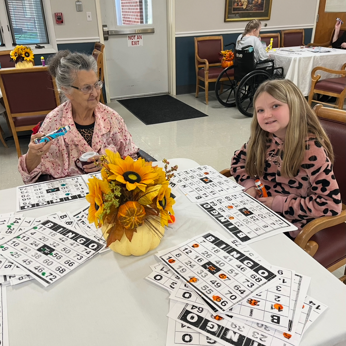 Eden students join MCHCF residents for bingo