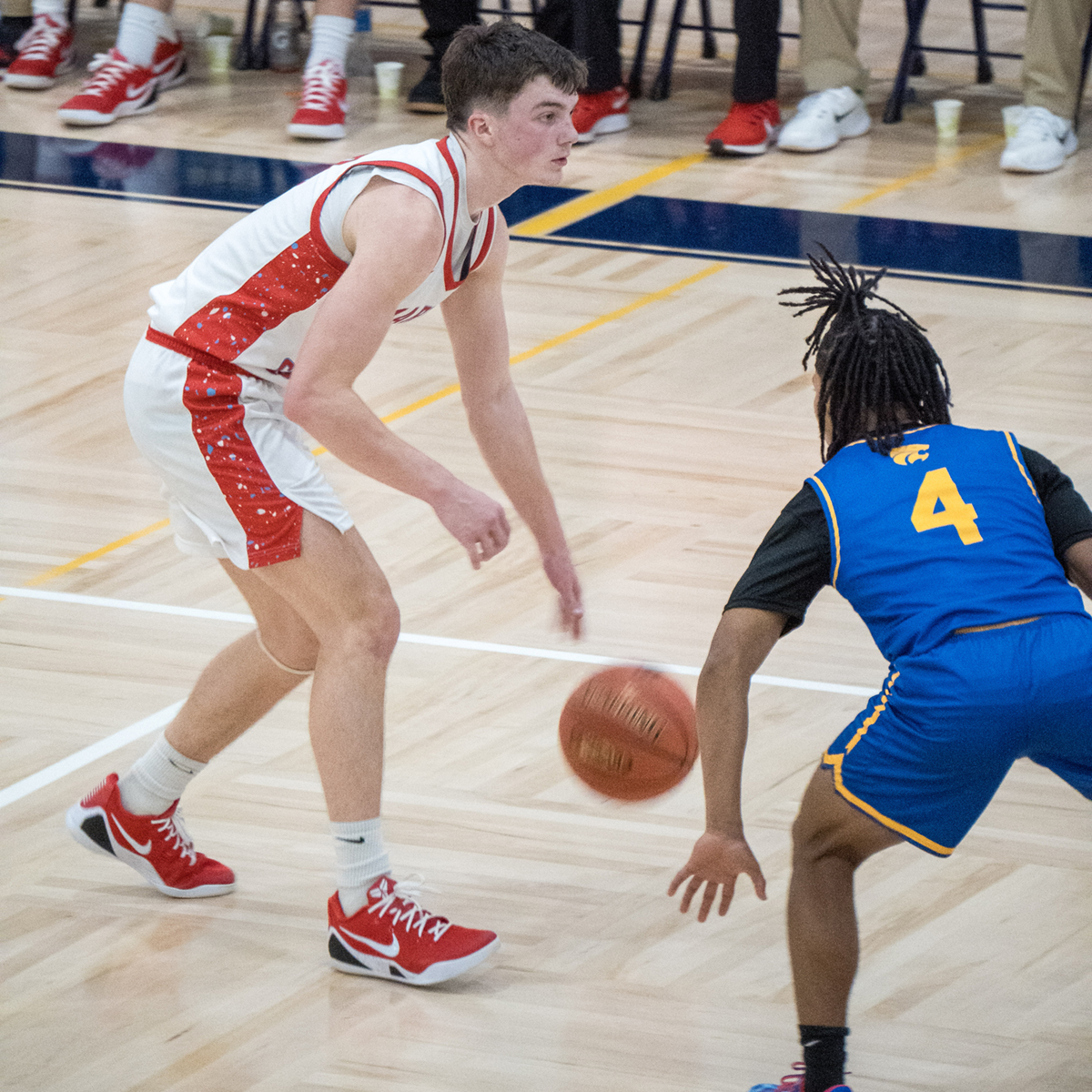 Three Cardinals serve double-doubles to handle Virginia High 75-45