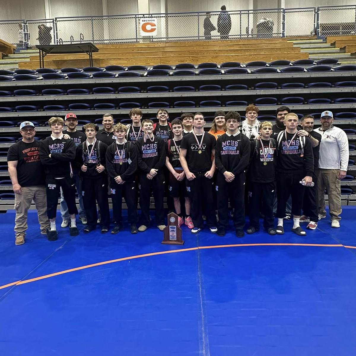 Martin County places second at KHSAA Region 8, advances 11 wrestlers to state