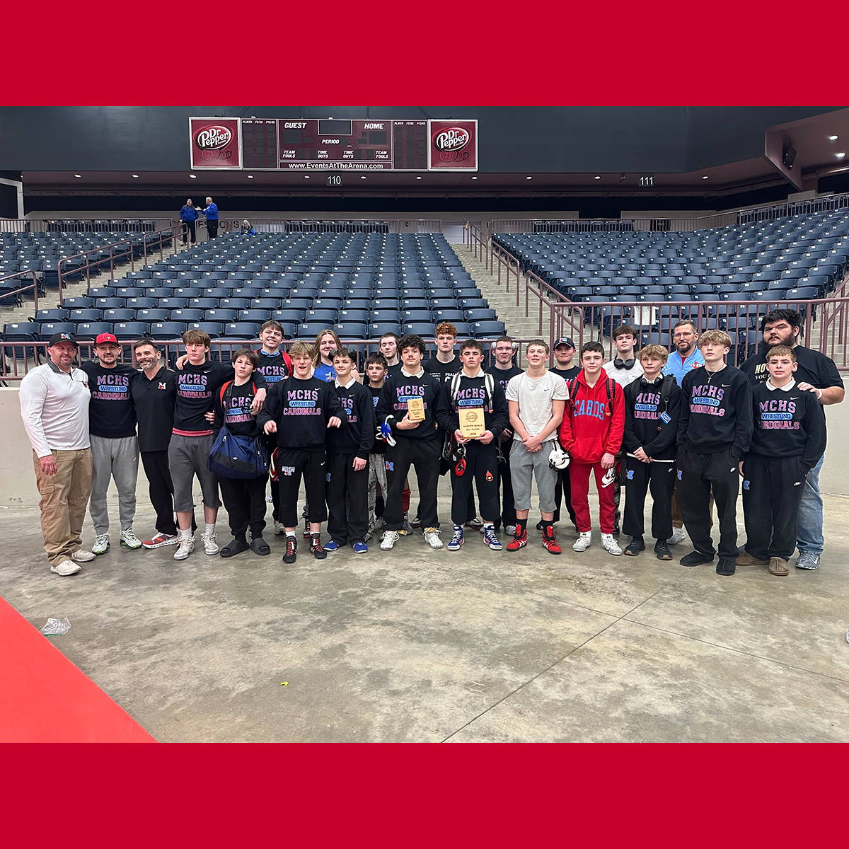 Cardinals finish 2026 KFWCA 1A State Duals Runner-Up