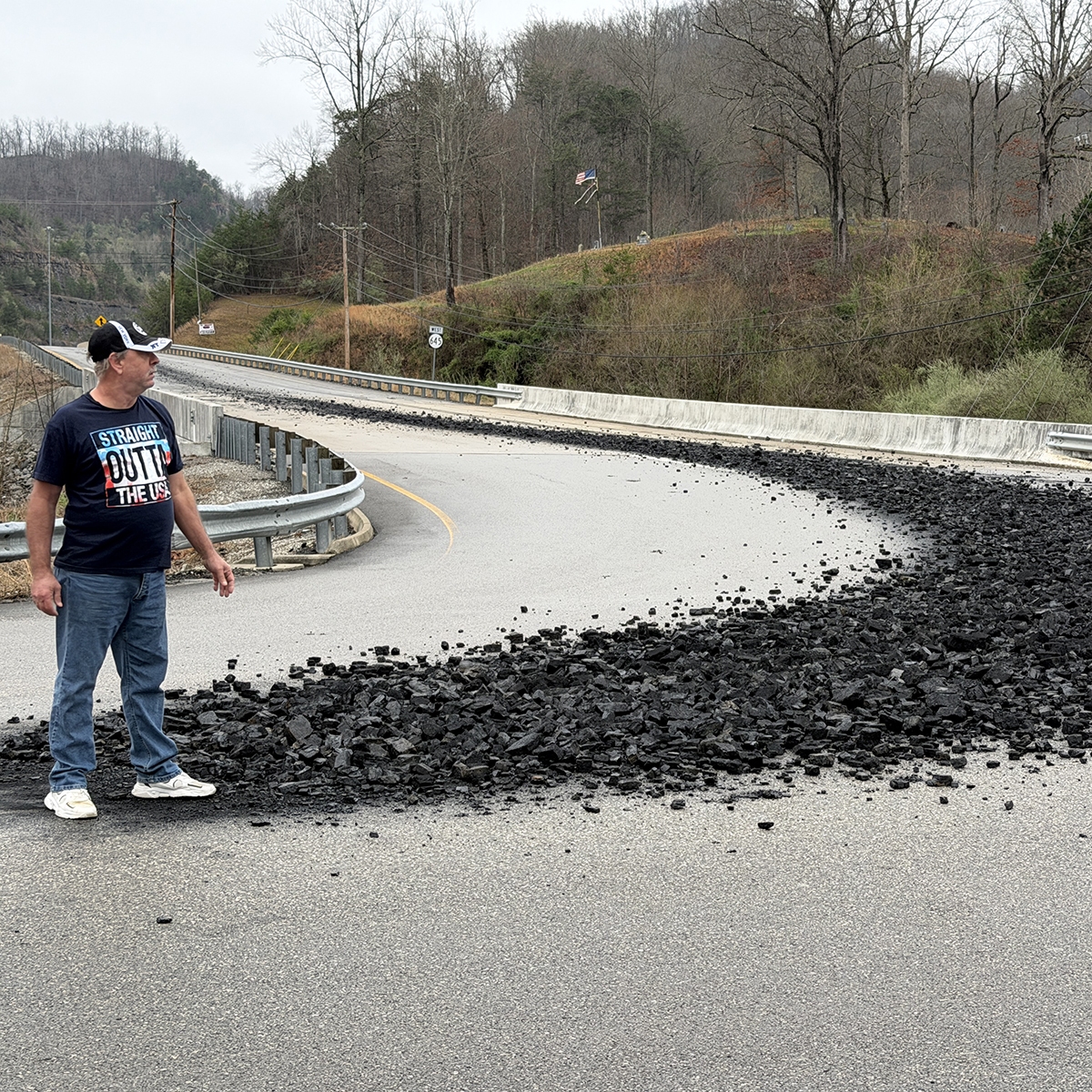 When the roads ran coal black