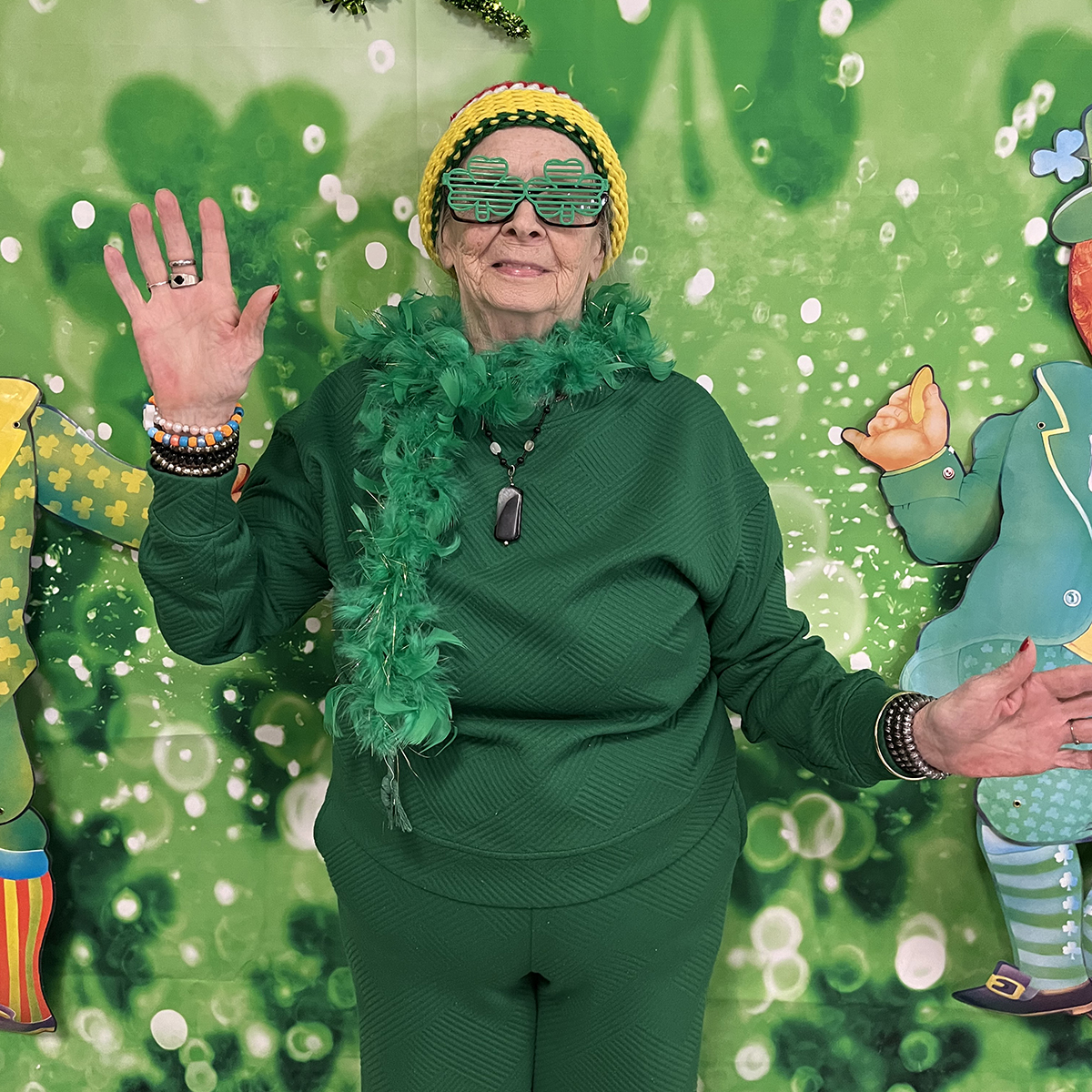 No pinches here: Health Care Facility residents celebrate St. Patrick’s Day