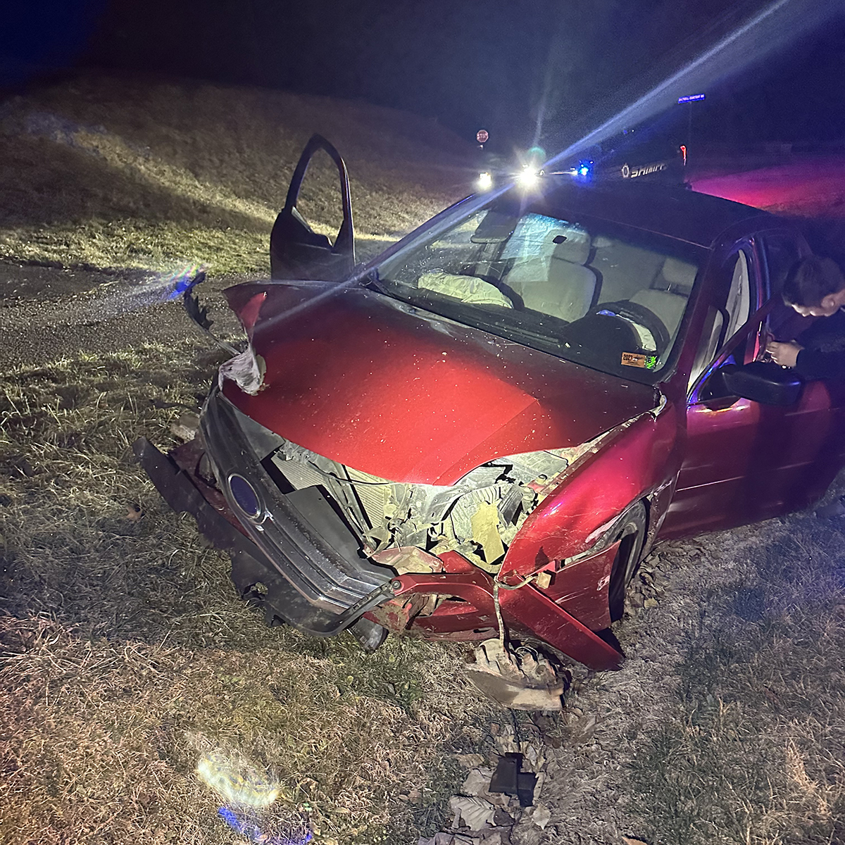 Wrong-way driver crashes twice before arrest in Inez