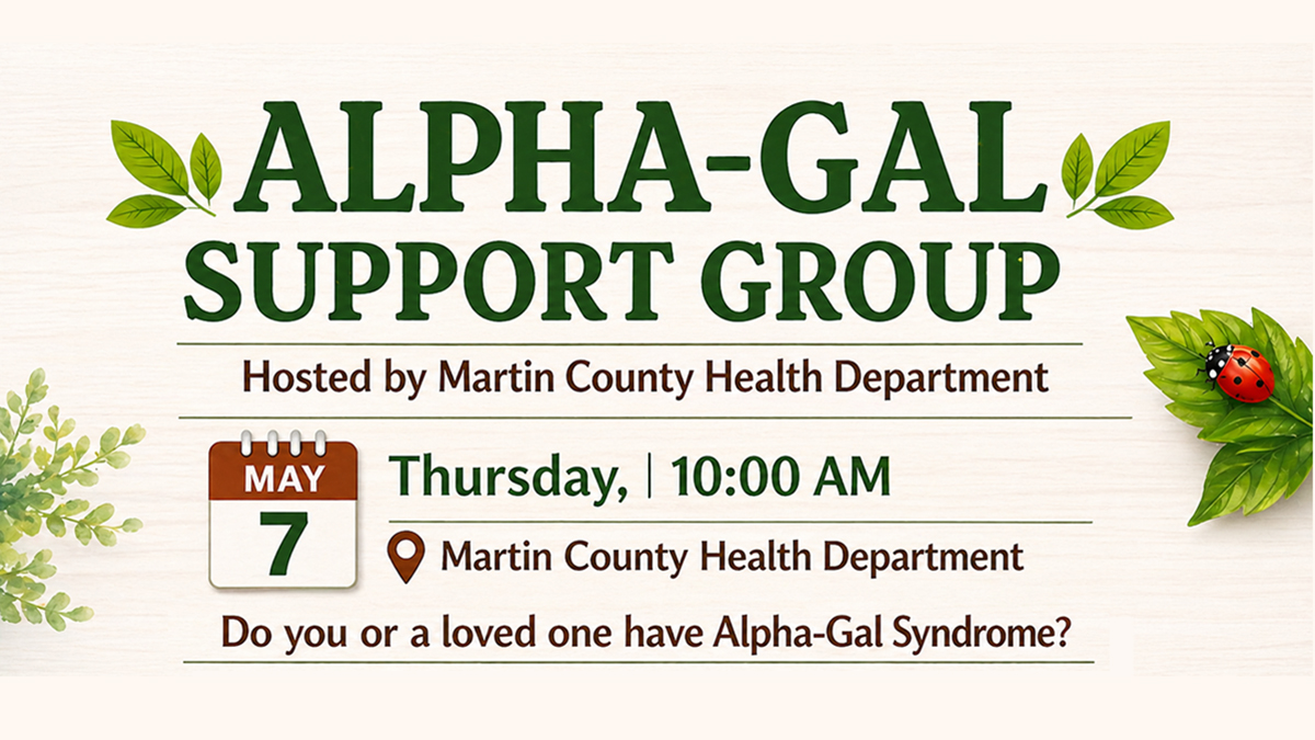 Health department to host Alpha-Gal Support Group May 7