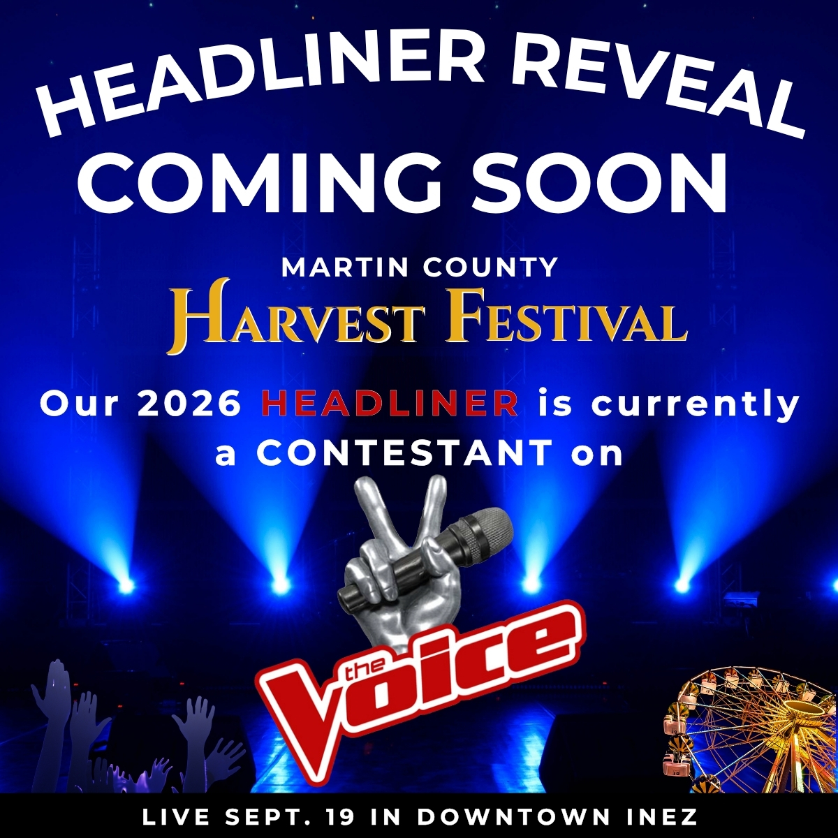 Harvest Fest generates buzz with tease of ‘The Voice’ headliner