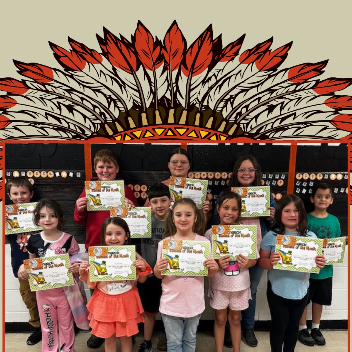 Inez Elementary honors Students & Staff of the Month