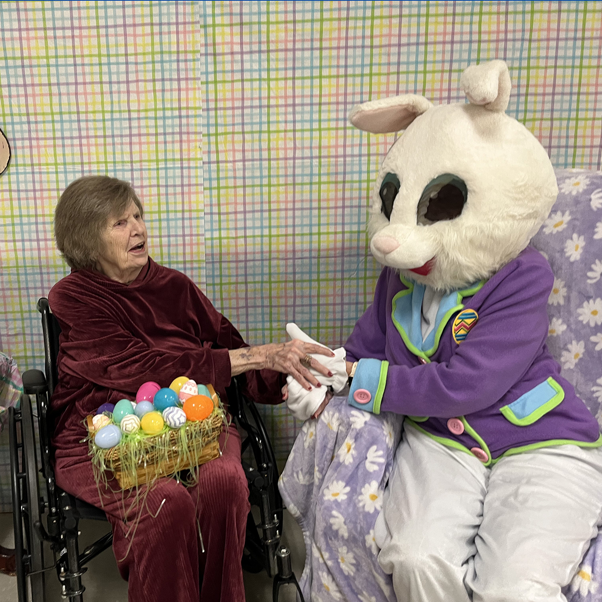 Students, Easter Bunny bring cheer to Martin County Health Care Facility