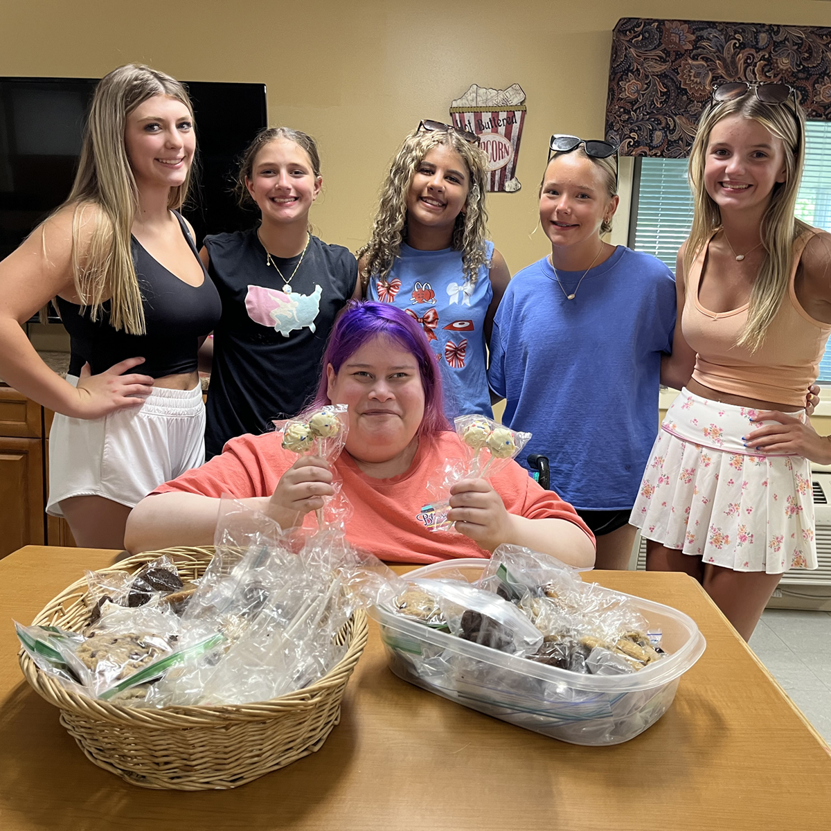 Wrestlers serve up sweet treats