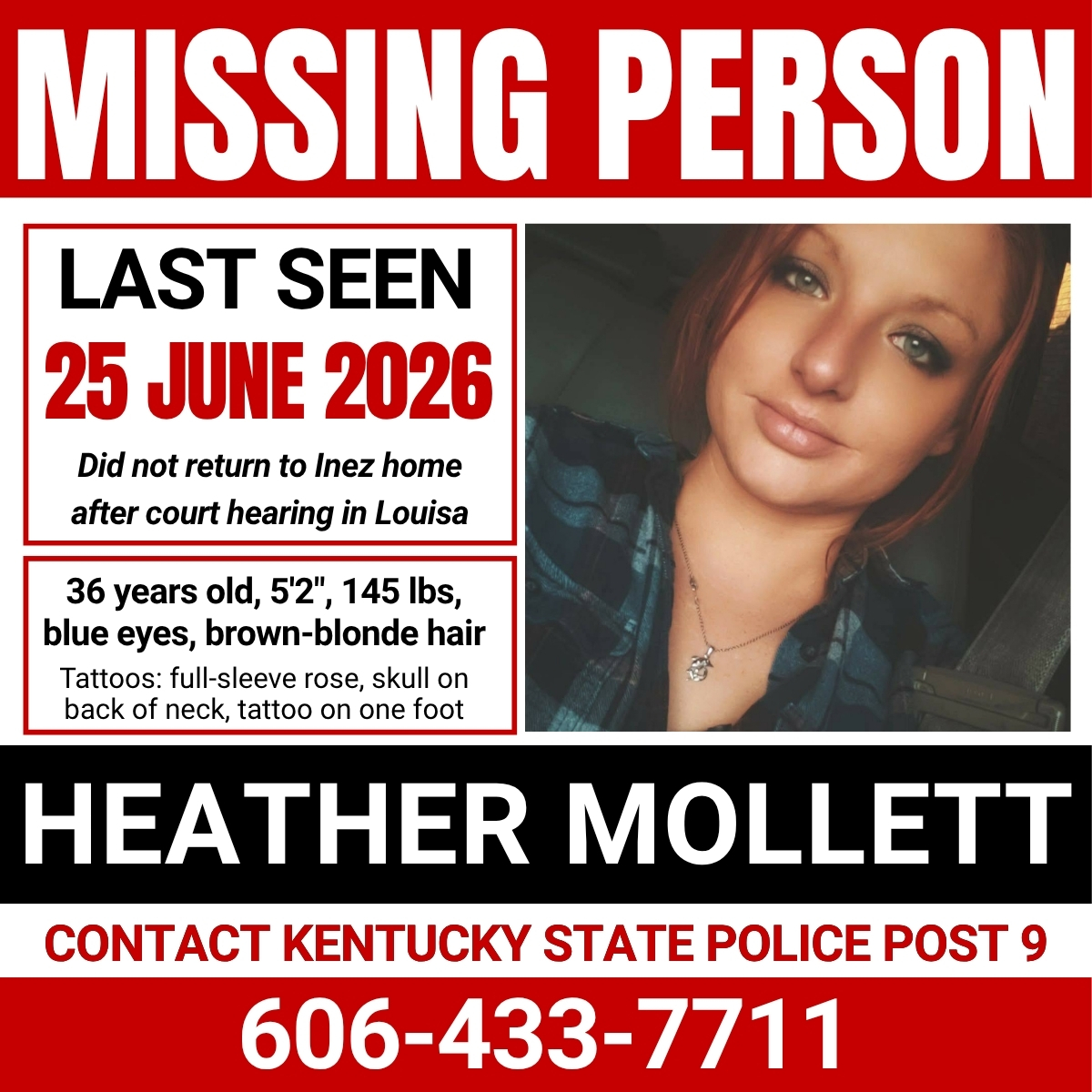 Inez woman missing